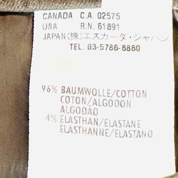 ESCADA Women's Light Brown Stretch Cropped Pants Sz 30x27 Straight Leg Mid Rise - Picture 12 of 15